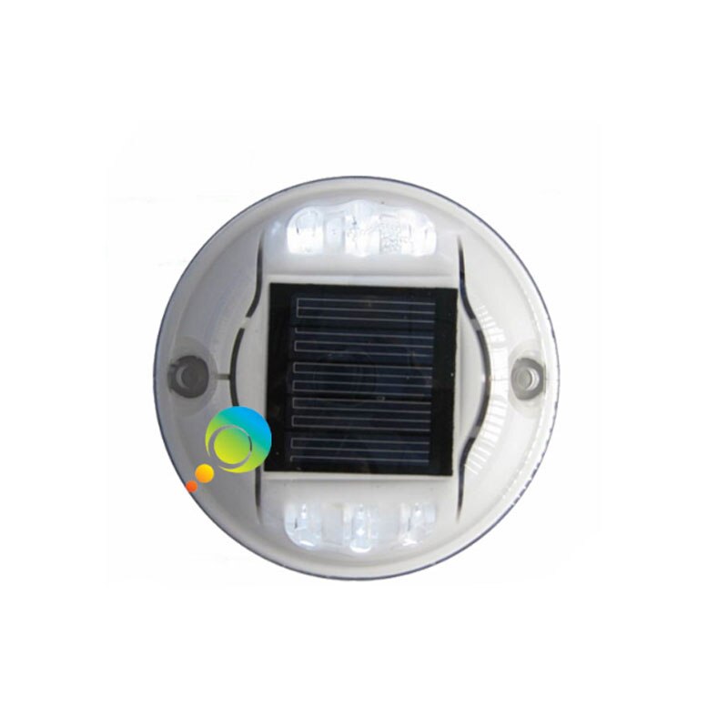 Steady mode dæk dock signallys solenergi blå led vejstudsreflektor for trafiksikkerhed
