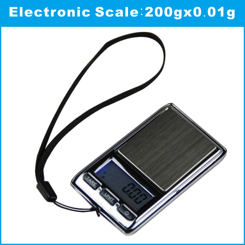 Báscula Digital pequeña de 200g x 0,01g para joyas de oro, plata de ley, báscula de diamantes, báscula electrónica de precisión de bolsillo 0,01