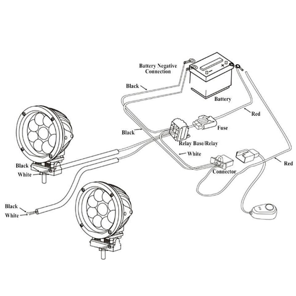 Roof Spotlights High Power Harness Led Strip Light Switch Line Group One For One Drag Two Work Light Switch Line Group