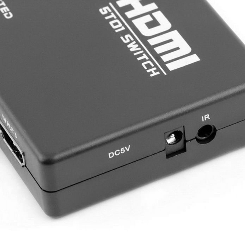 3D 1080P 5 Hafen HDR HDMI Umschalter HD Video TV 1080P Konverter Kunststoff fallen Fernbedienung 5 in 1 für HDTV