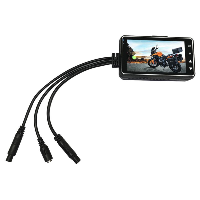 Cámara de motocicleta DVR KY-MT18 Motor Dash Cam con especial doble pista frontal grabador trasero motocicleta electrónica