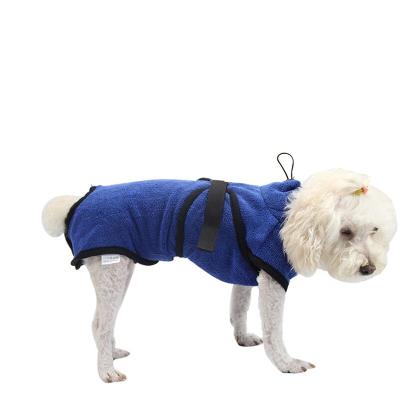 Dog Bathrobe Pet Dog Bath Towel For Small Medium Large Dogs Polyester Super Absorbent Pet Drying Towel