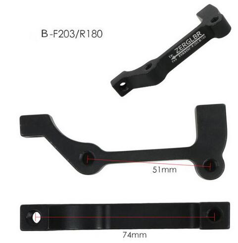 ZERGLBR Mountain Bike Disc Brake Adapter A-F180/R160 B-F203/R180 B-F180/R160 B-F160/R140 Adapters Bicycle Fork Conversion parts: B F203 R180