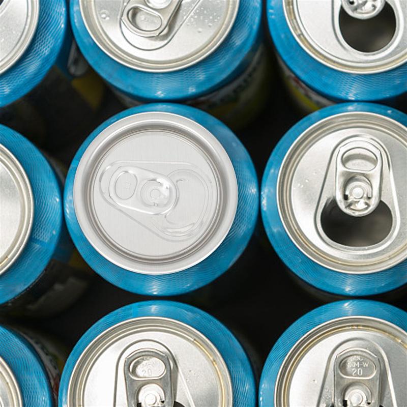 50Pcs Ring-Pull Can Lids Aluminum Soda Water Sealing Lids Wide Mouth Beverage Can Lids Cover Soda Beverage Coke Pop-Up Cover