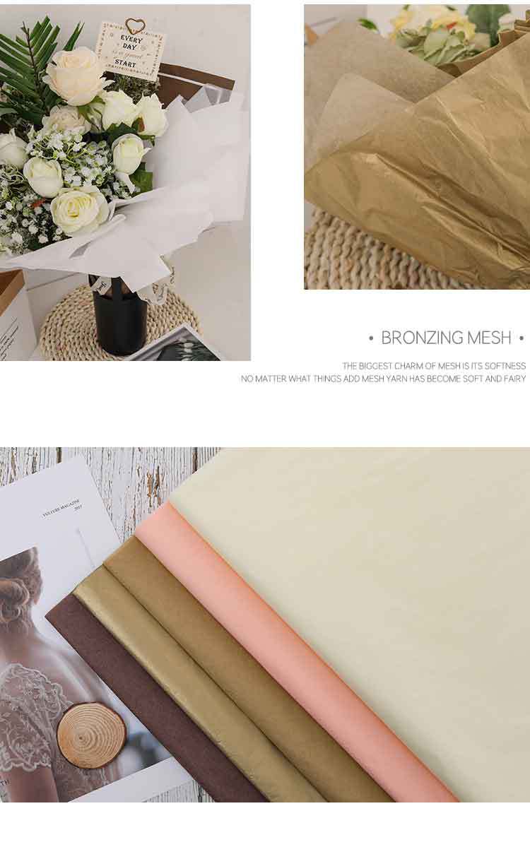 40/20pack/lot 50x70cm DIY Tissue Paper Wrapping Paper Sydney Paper Flower Bouquet Craft Paper Clothing Packing Packaging