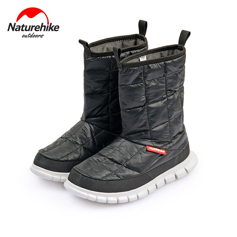 Naturehike-zapatos de nieve para hombre y mujer, botas cálidas de plumón de ganso de 5 ~-5 ℃, antideslizantes para campamento al aire libre, ultraligeros portátiles de 350g, Invierno