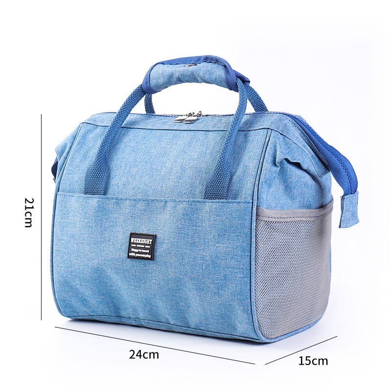 Draagbare Kationische Lunch Bento Isolatie Koude Opslag Verse Werk Voedsel Doos Picknick Fruit Salade Travel Organizer Accessoires: Blue