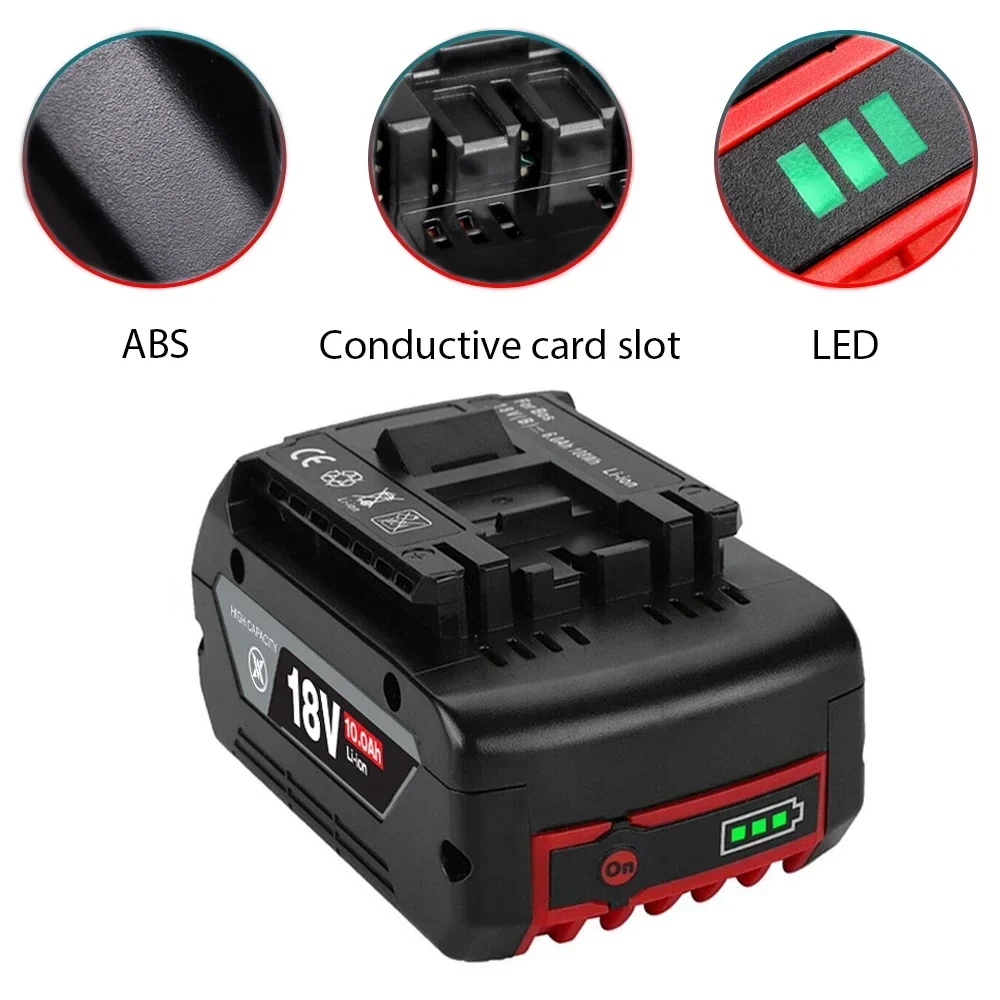 Oryginalny akumulator Bosch 18V 10000mAh Professional System Cordless Tool BAT609 BAT618 GBA18V 21700 Akumulator zamienny 18V