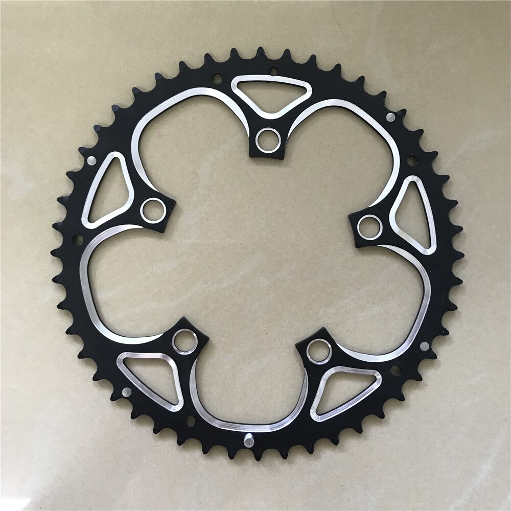 Road Bicycle Chainring 110 BCD 50T 48T 46T 34T Tooth plate Folding Bike Round Chain Wheel Double Speed Gear Disc Chain Ring: 48T