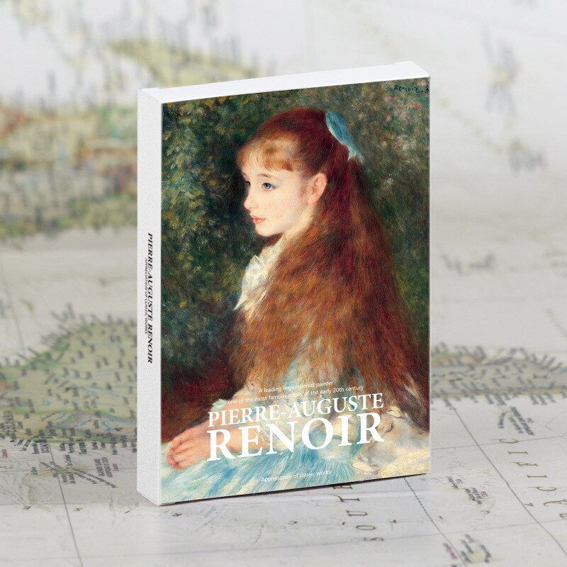 Lot de 30 cartes postales anglaises de la série du musée d'art, enveloppes de artistes célèbres, œuvres d'art, travaux de Monet, Picasso, Van Gogh: Renoir