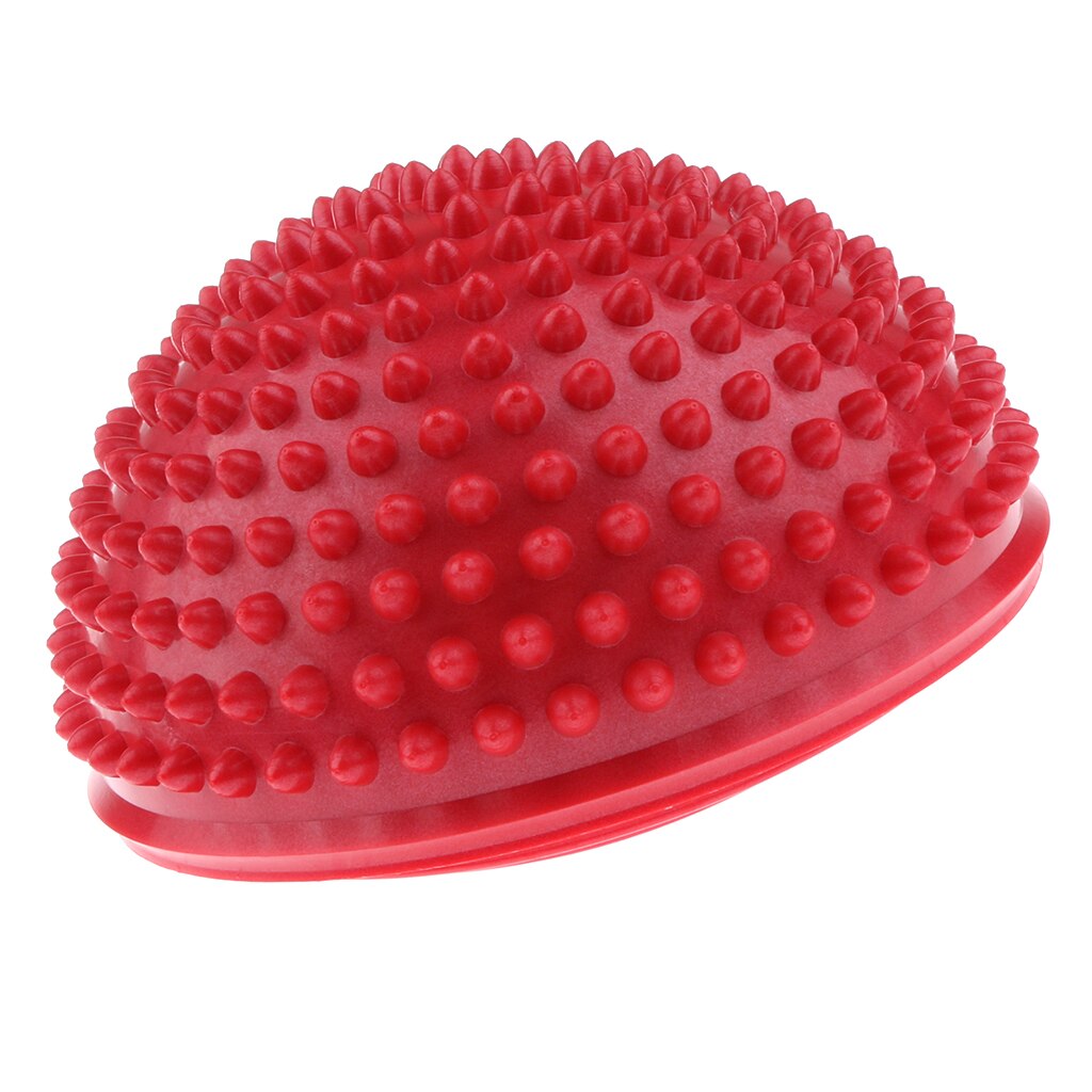 Egel Stijl Balans Pods, Yoga Half Bal Dome Balance Trainer, anti-Slip Egel Oefening Balance Ball Voor Thuis En Gym Gebruik: Red