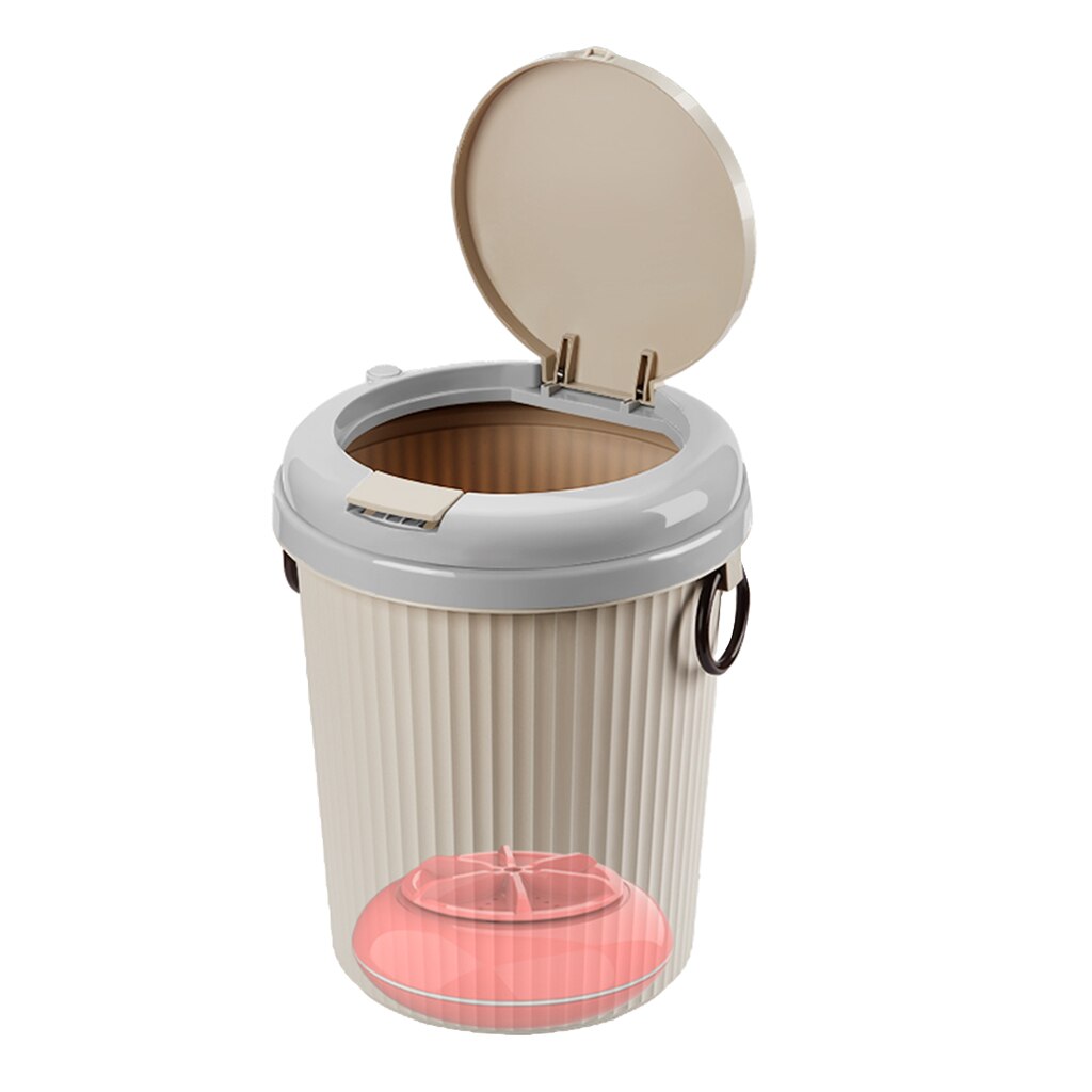 Portable Washing Machine for Makeup Brush Pants 18W USB Powered Compact Laundry Washer: Pink