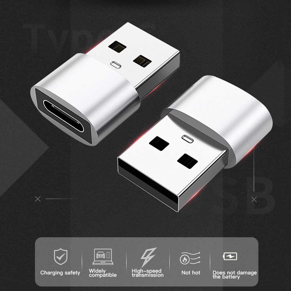 Adapter adaptera USB OTG A męski na typ C do iPhone 14 13 12 11 Pro Max do kabla AirPod typu C Adapter do transmisji danych