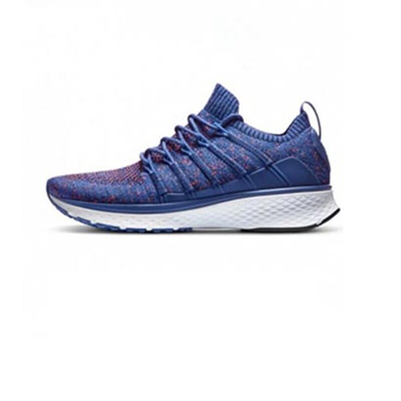 Original Xiaomi Mijia Shoes Sneaker 2 Sports Running breathable Uni-moulding Techinique Elastic Knitting Vamp for Men Outdoor: Blue EUR 43