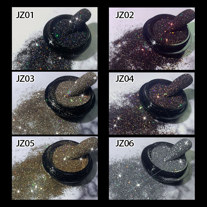 1 boîte ongle strass Mini 6 couleurs fond pointu mixte taille ongles accessoires 3D Nail Art décoration bricolage outil