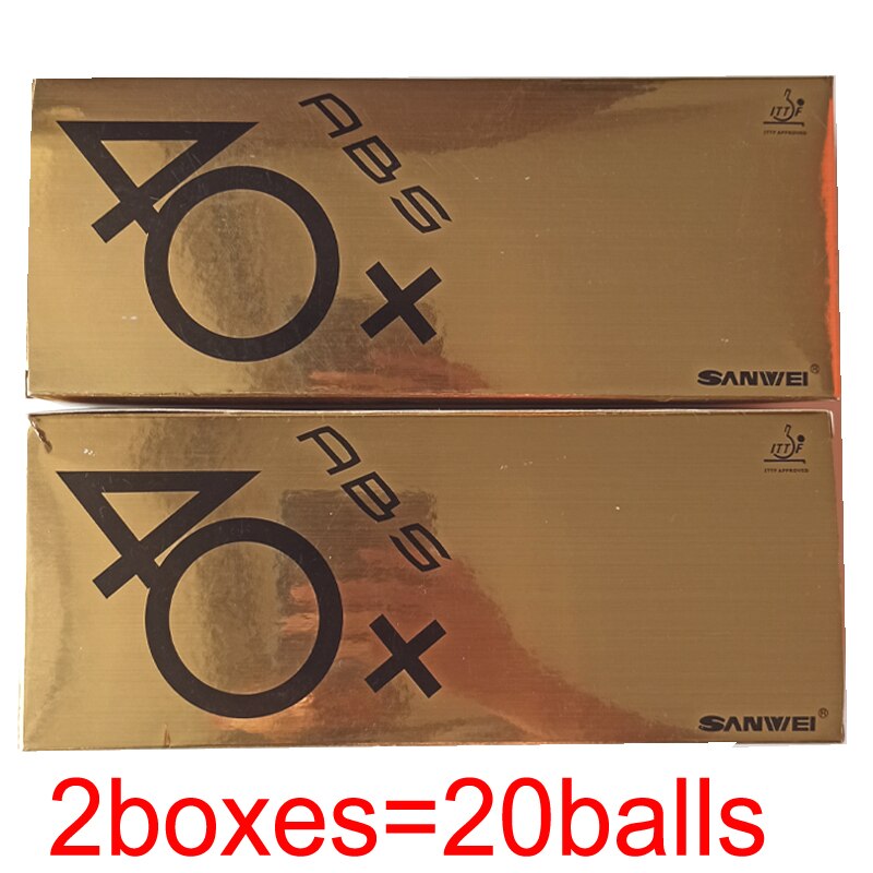 Original sanwei 40+ 3stars material ABS table tennis balls good for training ping pong game: Default Title