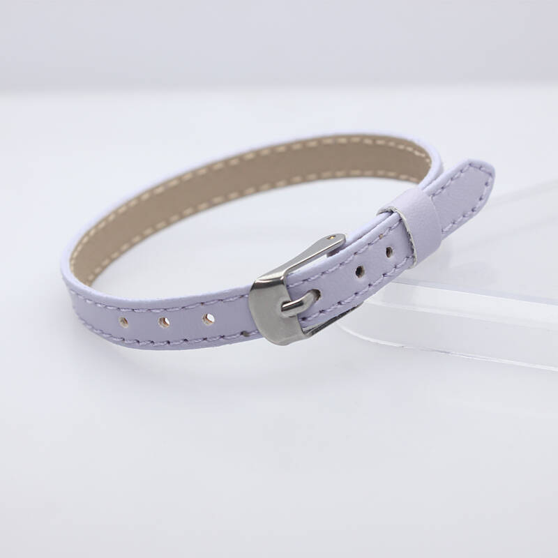 Nueva pulsera de cuero PU de 8mm para dijes deslizantes, pulsera con letras, Collar para mascotas, accesorios DIY, fabricación de joyas para mujer: Castaño