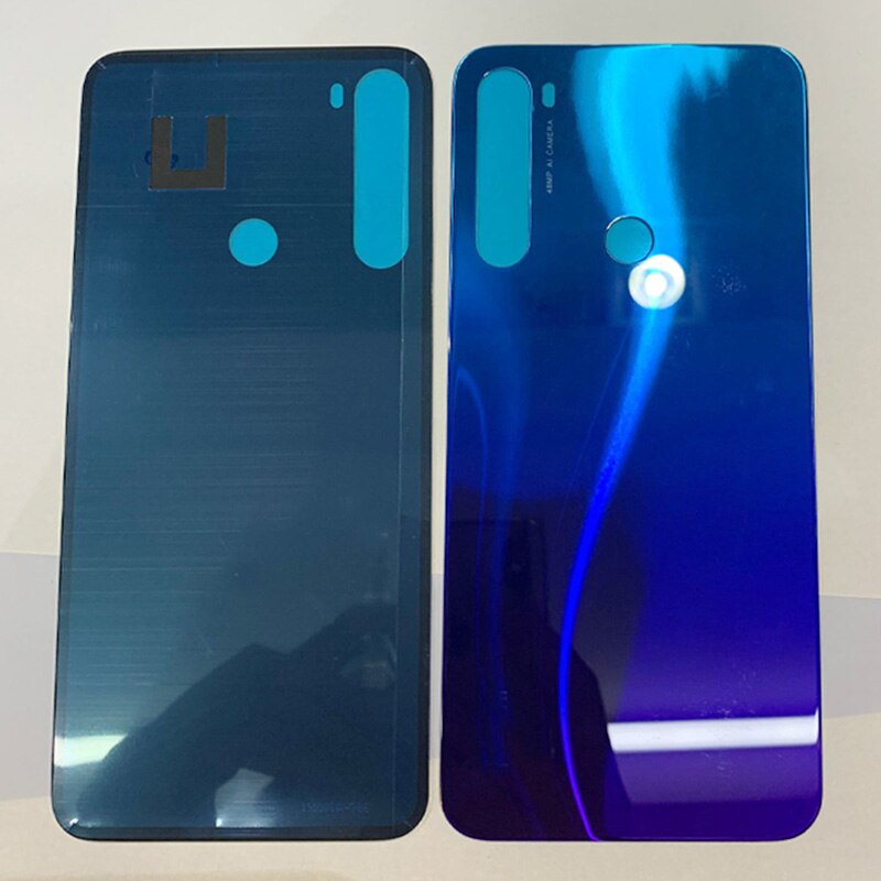 Panel de cristal trasero para Xiaomi Redmi Note 8, cubierta de batería, repuesto