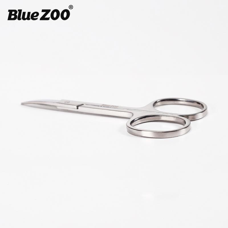 1 st silverfärgat rostfritt stål skäggsax skäggtrimmer ögonbryn vibrissa raksax kosmetiska verktyg