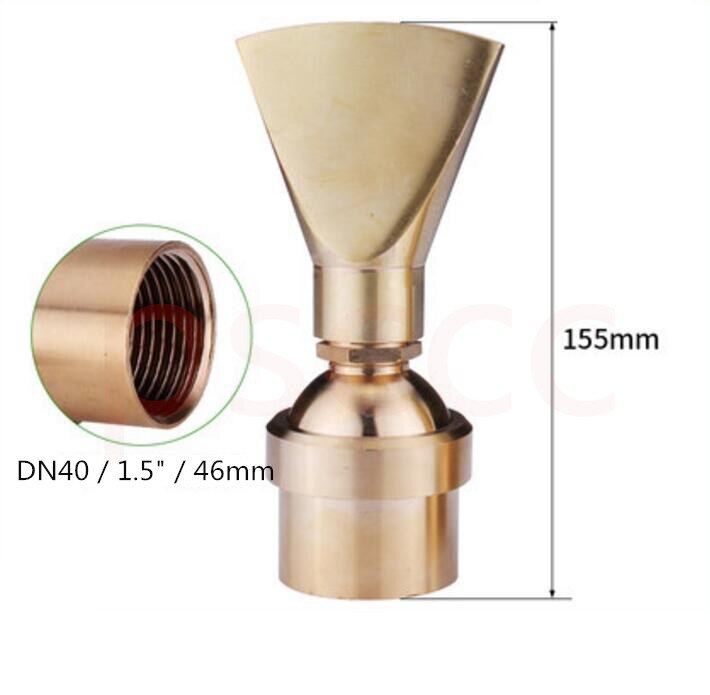 DN15 20 25 40 50 Adjustable universal fan shaped fountain head, rockery fountain, pool flat nozzle, duck nozzle fountain head.: DN40