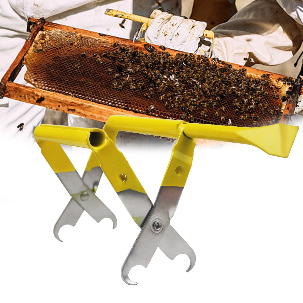 Beekeeping Frame Grip Holder Lift Gripper Tool With Shovel Bee Keeping Equipment Beehive Frame Beekeeper Tools Capture Grip