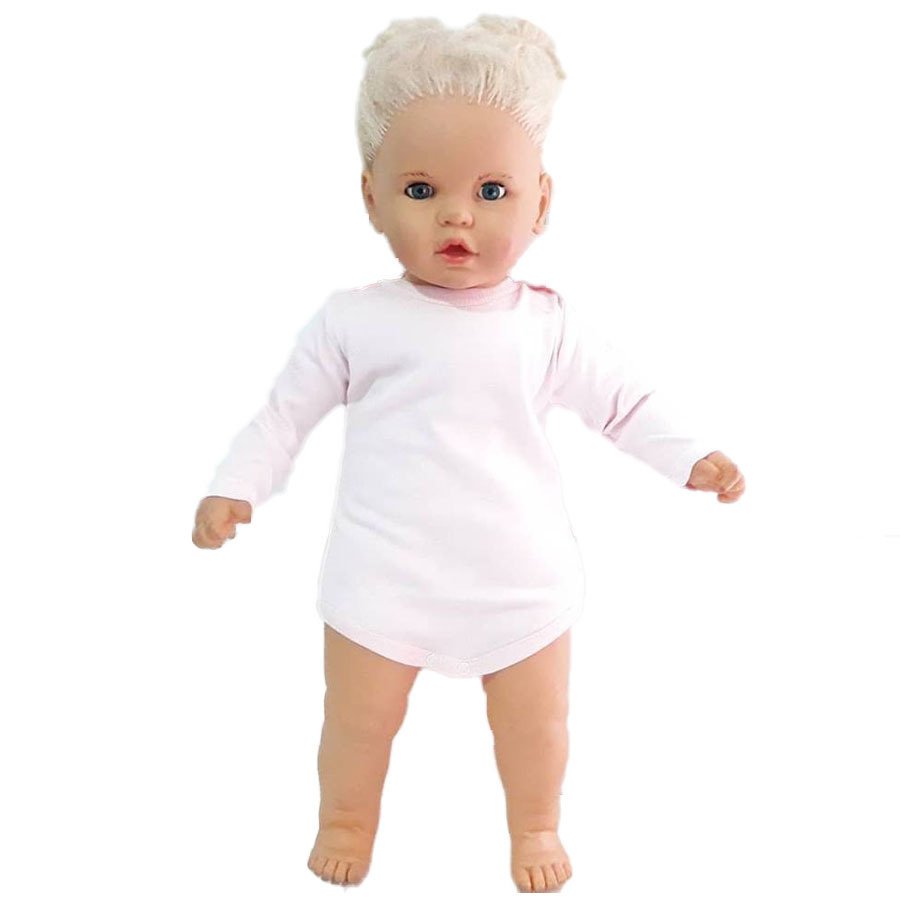 Rosa schlicht lang Ärmel Unterseite schnappen-Schnelle Gesamt Neue Baby Jungen Bodysuit Langarm Baumwolle Baby Junge Mädchen Kleidung Karosserie Outfit: 6 9 MONTH