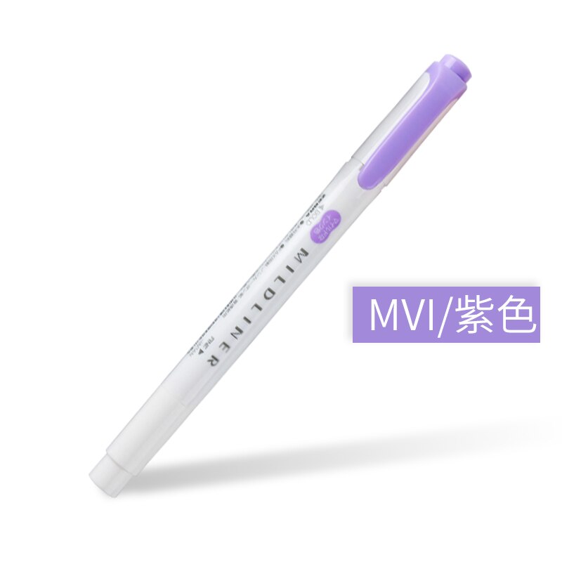 Zebra Mildliner Pastel Highlighters WKT7 Text Marker Japanese Stationery: Violet