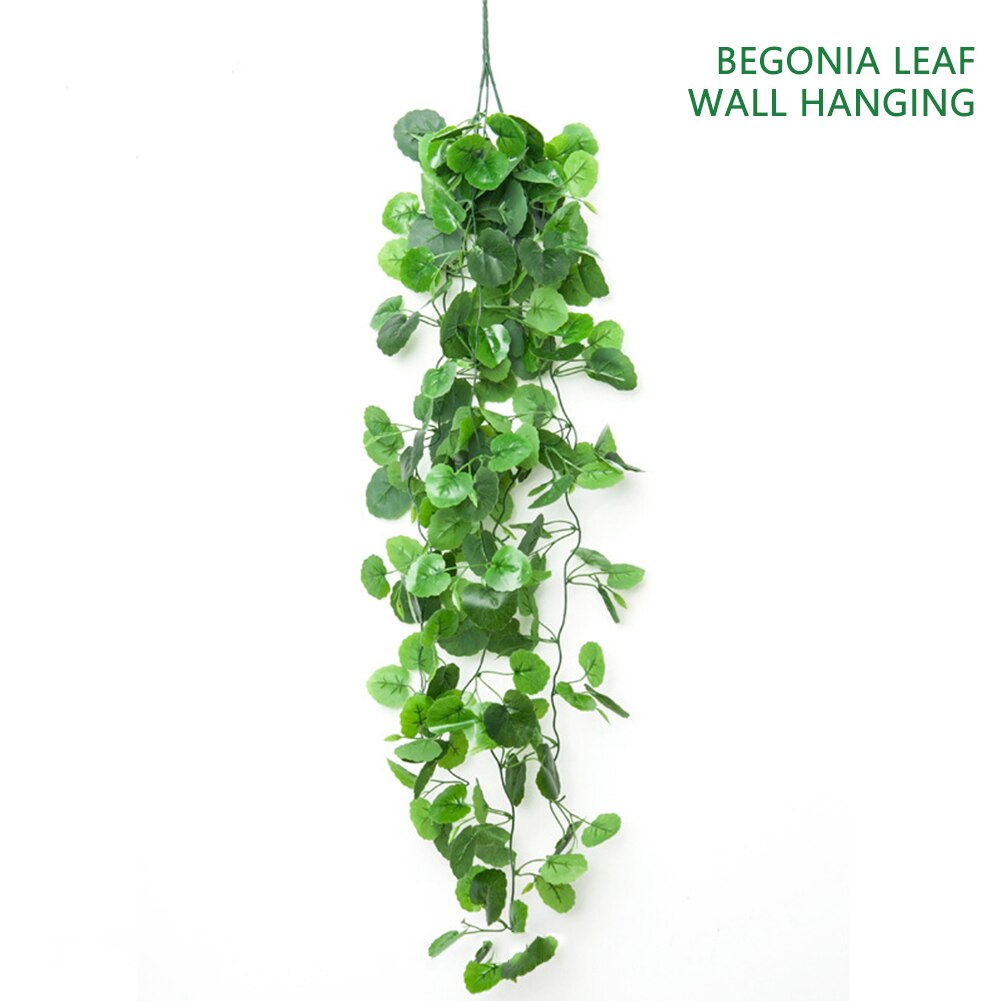 Simulation Green Plant Vine Green Radish Home Decoration Vine Leaves Chlorophytum Wall Hanging Eucalyptus Rattan Hanging Plant: A02