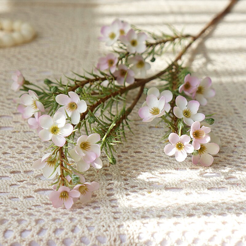 Fall Decoraties Australische Gekleurde Plum Bloem Zijde Voor Thuis Esthetische Inrichting Slaapkamer Decoratie Flores: pink