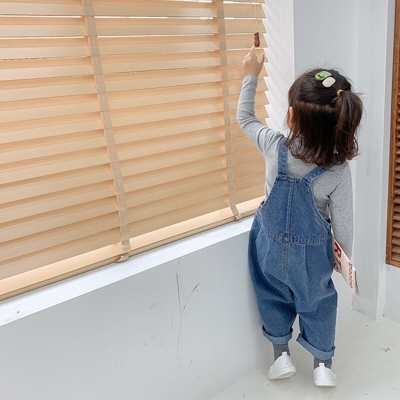 Dfxd Kids Kleding Jongens Meisjes Jeans Overalls Herfst Katoenen Denim Blauw Bib Broek Leisure Losse Riem Jeans broek