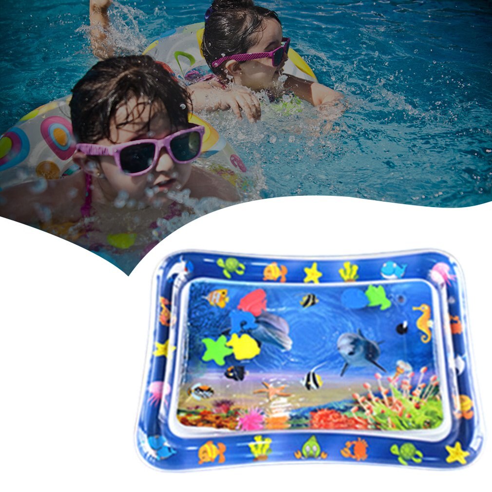 Water Mat Baby Opblaasbare Klopte Pad Kids Water Spelen Mat Zwemmen Vroege Onderwijs Speelgoed Veiligheid Kussen Peuter Water Pat pad