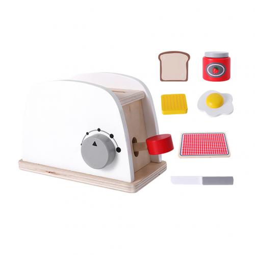 Houten mini simulatie brood koffiezetapparaat blender rollenspel kinderspeelgoed: Broodbakmachine