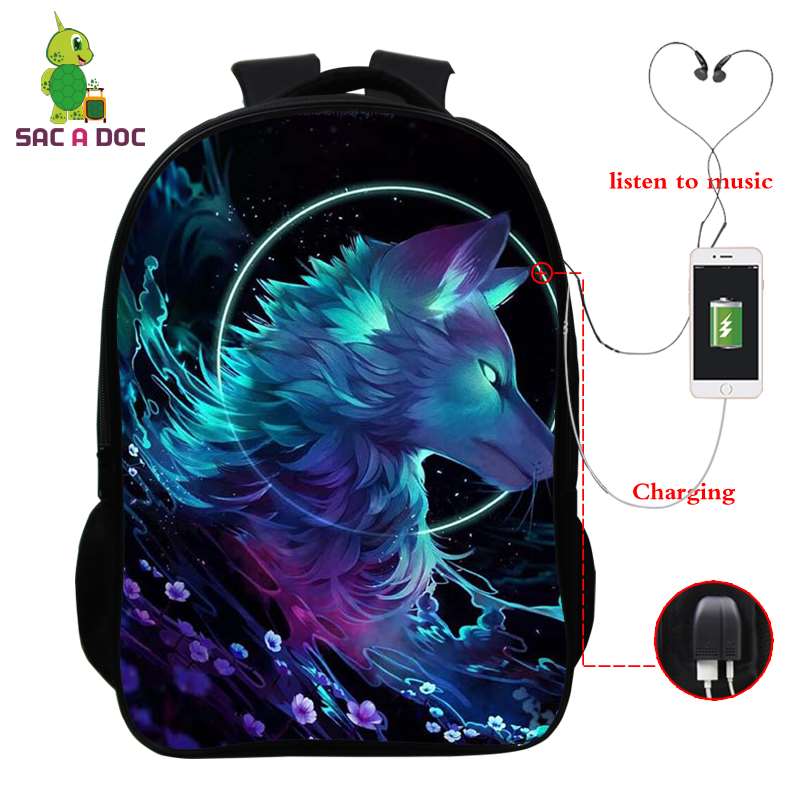 Usb-lade-rucksack, laptop-rucksack für damen und herren, schulrucksack, #39 3d zoll-rucksack mit löwenmuster, 16- zoll-reiserucksack, freizeitrucksack