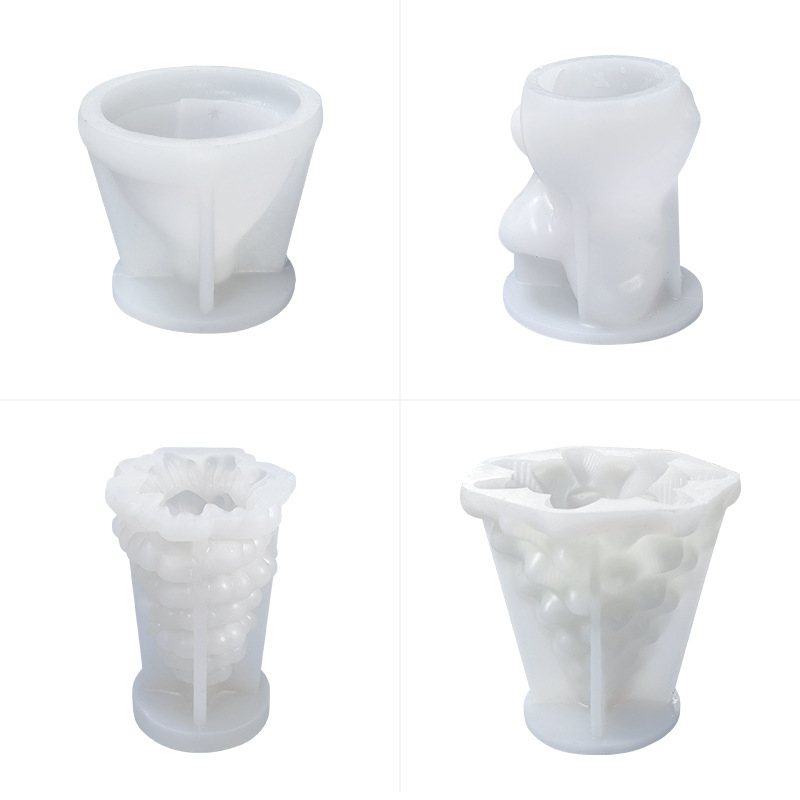 Stampo per candele in silicone 3D albero di Natale pupazzo di neve Decorazione natalizia fai da te artigianato gesso in resina stampo in argilla di cemento regalo di Natale