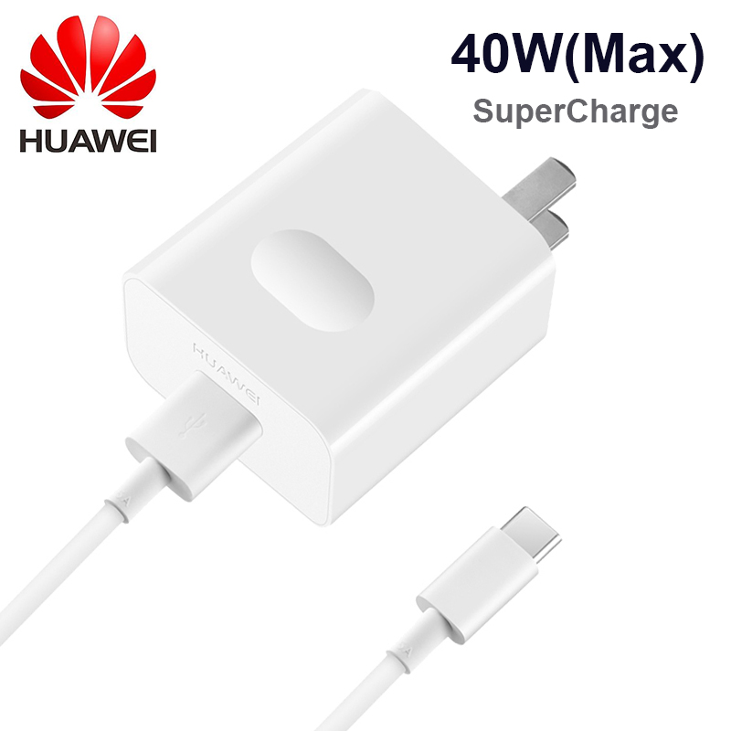 Huawei Supercharge Fast Charger Max 40W 10V/4A With 5A Cable For Huawei P30 P40 Nova 5 5t 7 Pro Mate 30 20 Pro Magic 2 Honor V30