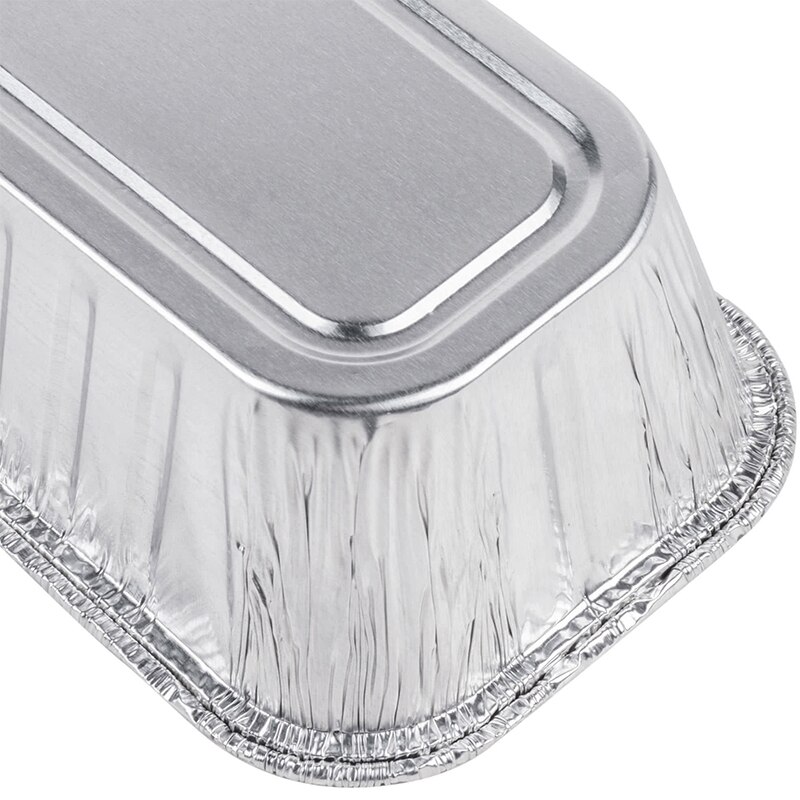 Aluminiumsfolie engangs brødform hjemmelavet 100 stk 8 x 4 brødform/form brød bageform/bagebrød bageform 025