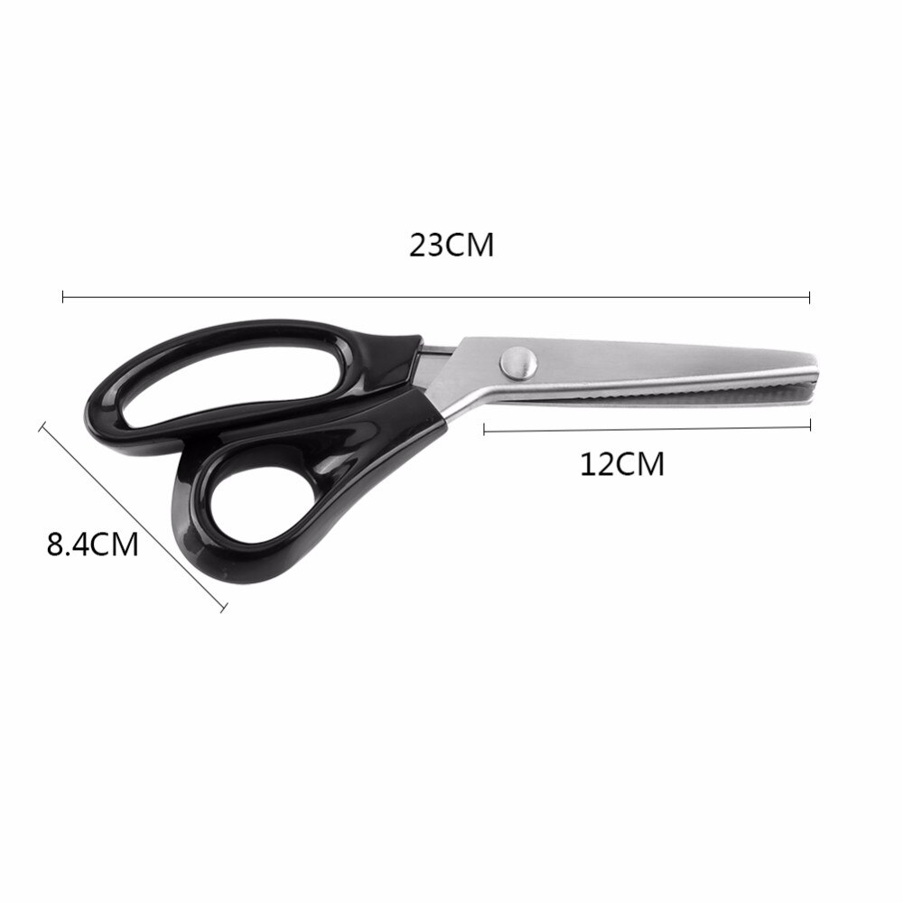 1pc klædeskær pinking saks 3-7 mm zig zag saks syning til læder tekstilstof skræddersy værktøjer diy håndværk