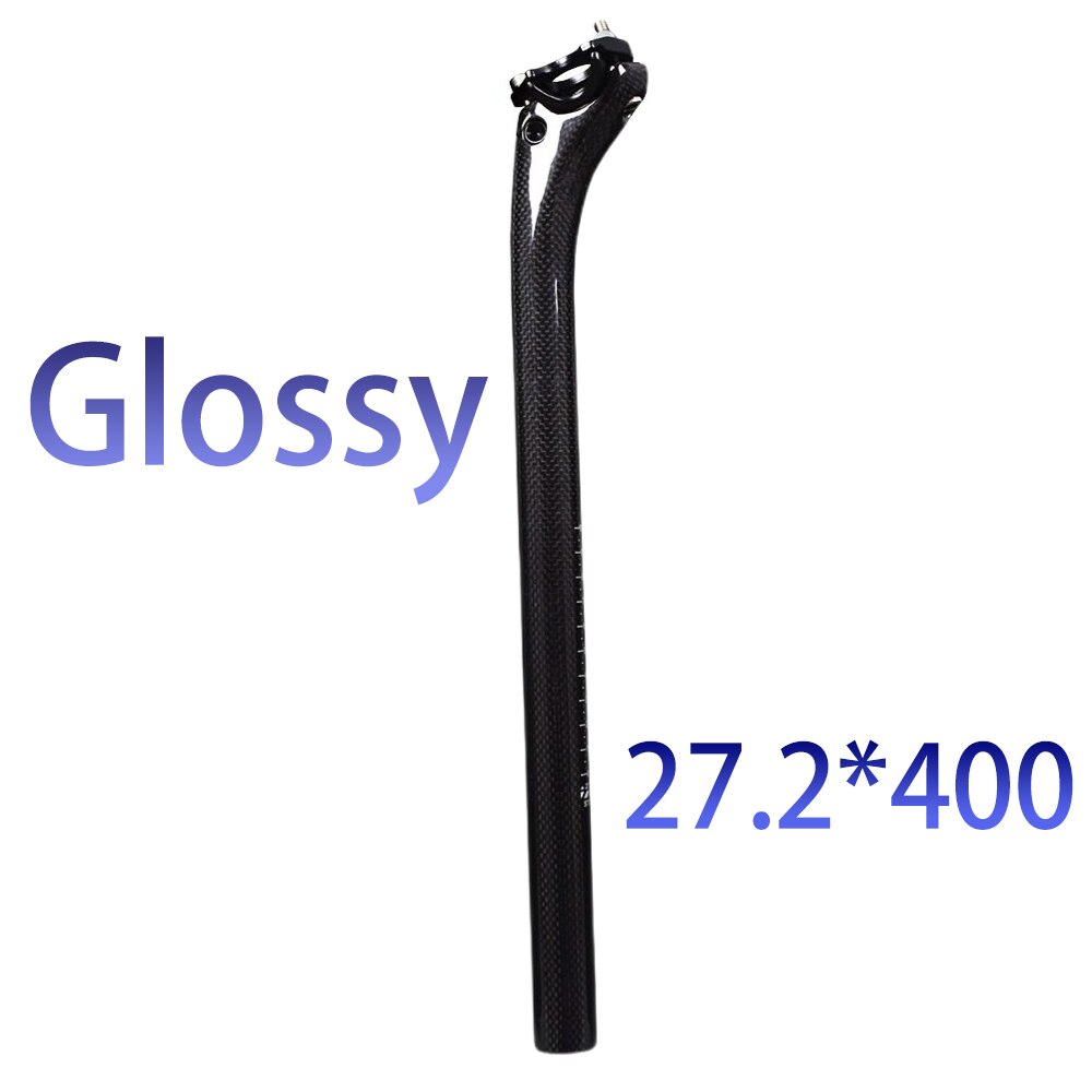 neue Carbon Sattelstütze 27,2 30,8 31.6*350-400mm Voll Carbon Mtb Straße Mountainbike Sattelstütze Oem china Fabrik Verkäufe Bike Teile: 27.2 400 glossy