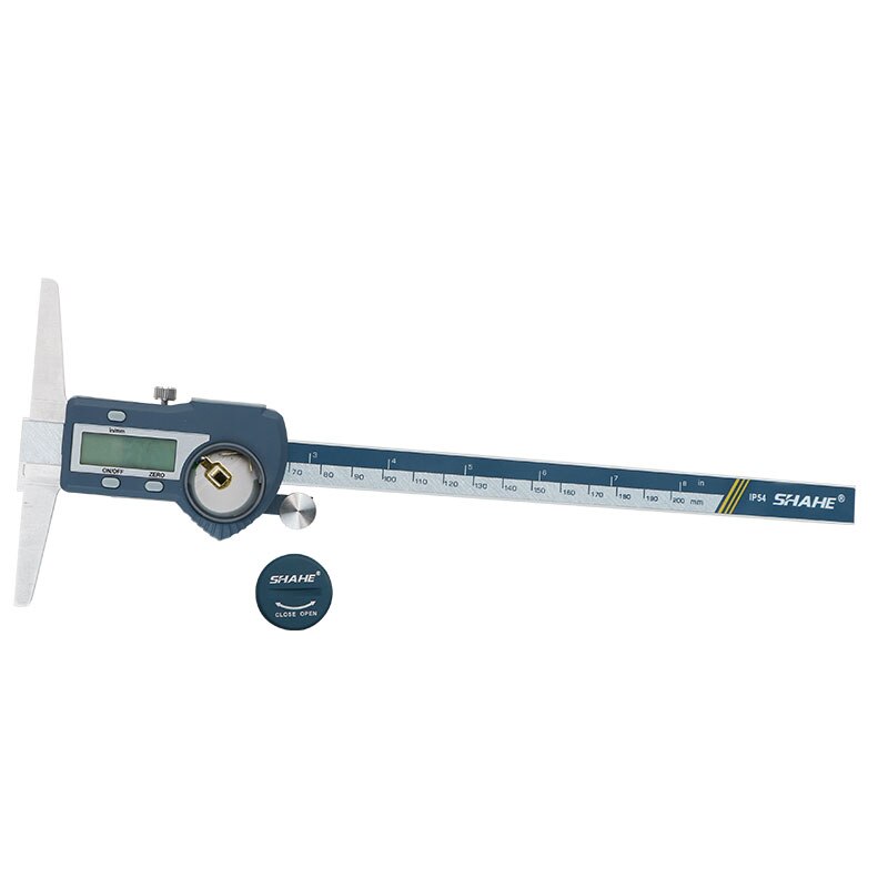 0-200 mm digital vernier caliper micrometer single hook digital depth vernier caliper depth gauge ruler measuring tools