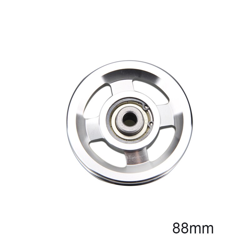 1 Piece Universal Aluminum 73mm/88mm/95mm/110mm/114mm Diameter Pulley Wheel Lift Heavy Load Fitness Gym Equipment: 88 MM