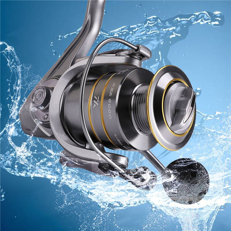 Mulinello da pesca a doppia bobina 14 1 BB di alta qualità 5.5:1 rapporto di trasmissione mulinello da Spinning ad alta velocità mulinelli da pesca alla carpa per acqua salata