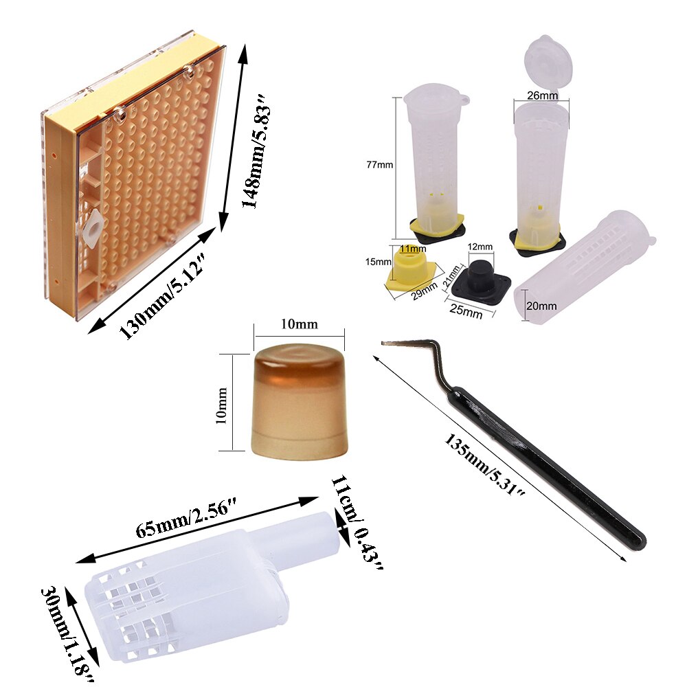 Kit Complet D'Élevage De Reines Apiculture - Système Greffage Plastique Avec 110 Cupules