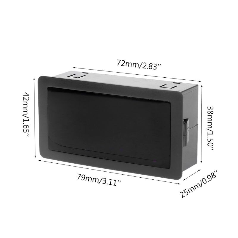 Digital Counter DC LED 4 Digit 0-9999 Up/Down Plus/Minus Panel Counter Meter with Cable