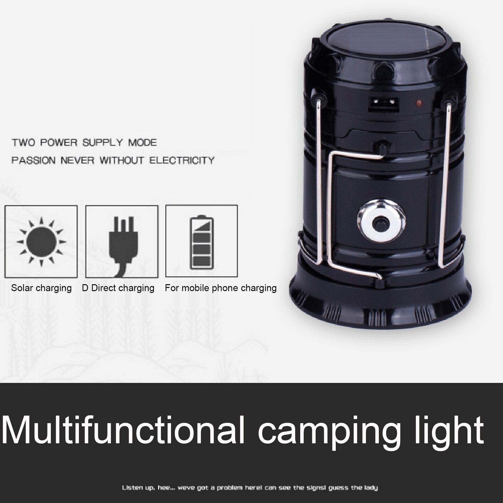 Retractable Lantern Light Portable USB Rechargeable Foldaway LED Flashlight Lighting Lamp Lanterna Tent Lights