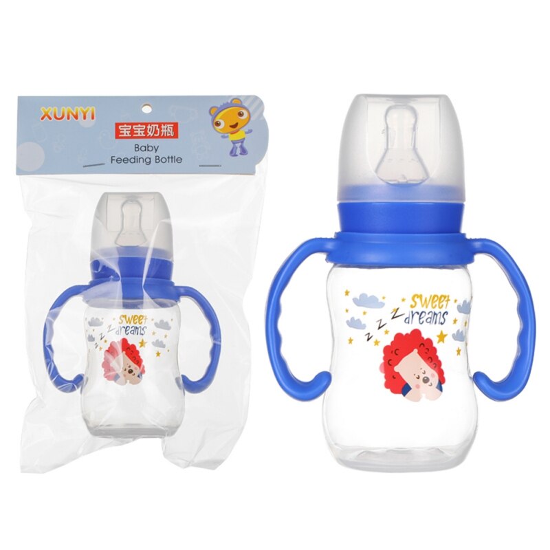 240ml vauvan silikonimaitopulloa kahvalla, vauvan juomavesipullo, lasten muki: On -120ml