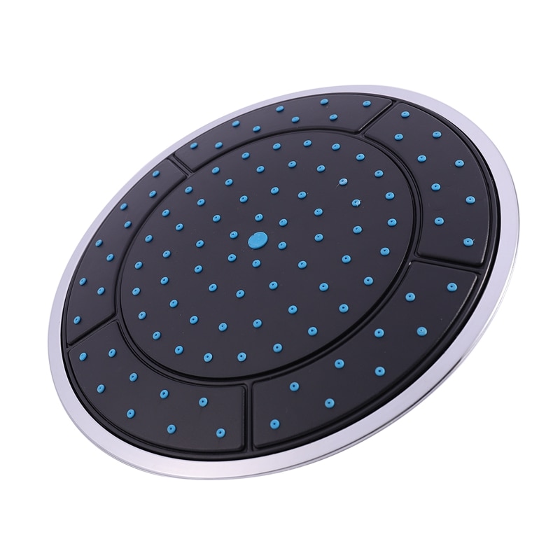 1 sztuk 25Cm z tworzywa sztucznego okrągły kształt opady deszczu zasilany energią słoneczną prysznic deszczownica dachu głowica prysznicowa dysza akcesoria kabinowe