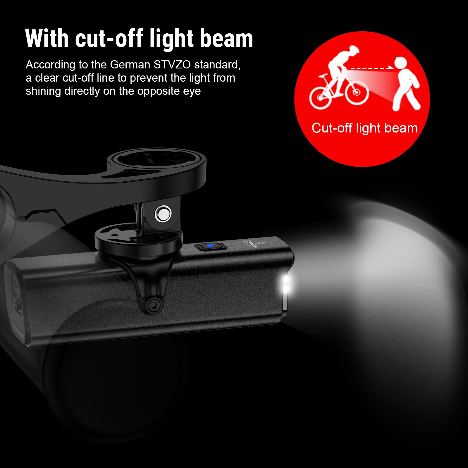 TOWILD 1200LM Bike Light Front Lamp USB Rechargeable LED 21700 4000mAh Bicycle Light Waterproof Headlight Bike Accessories