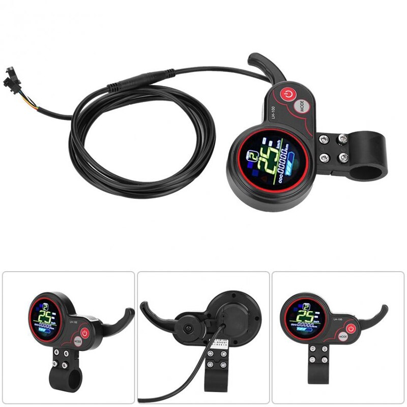 Novel -36v 350w elcykel cykel skoterkontroll lcd-display kontrollpanel med växelomkopplare e-cykeltillbehör