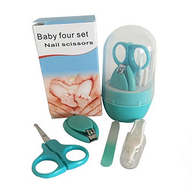 Baby Nail Care Set Baby Gezondheidszorg Kit Zuigeling Vinger Trimmer Schaar Nagelknipper Cartoon Dier Opbergdoos