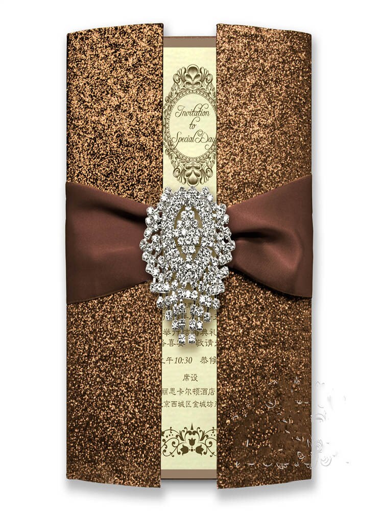 10pcs High-end stamping wedding invitations wedding supplies Wedding invitations card Business invitation: 2